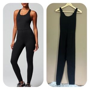 {Fabletics} Define PowerHold Sleeveless Jumpsuit in Black - Womens Small